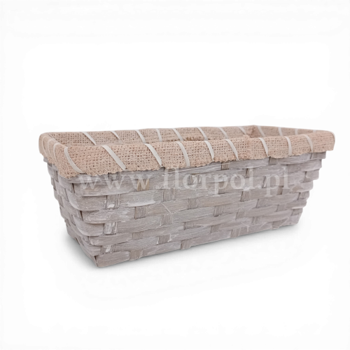 Osłonka - prostokątna kolor juta 1szt szary (*21836)