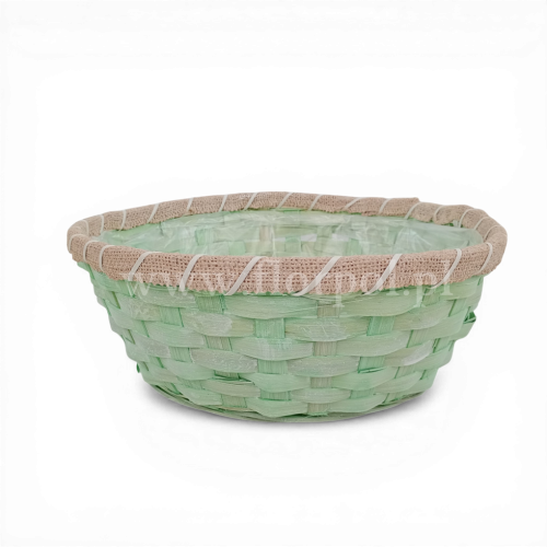 Osłonka okrągła kolor juta 1szt zielony (*20858)