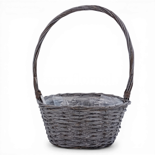 kosz owal 1szt szary (QL36563-1)