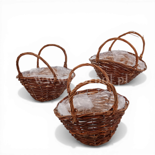koszyczek wiklinowy kpl 3szt naturalny (CR2310-35/3) PN1632026C