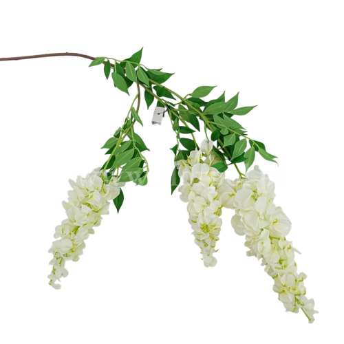 gałązka wisteria 1sz t #3527   pearl  white  (SUN679)