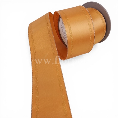 Szarfa pogrzebowa TKANE złoty szlak 6/10 złoty (226075.Z)