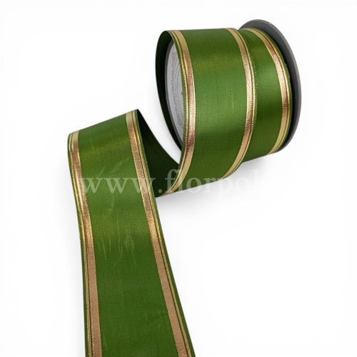 Szarfa pogrzebowa TKANE złoty szlak 6/10 zielony (226075.Z) 