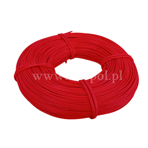 rattan krążek 1szt czerwony 