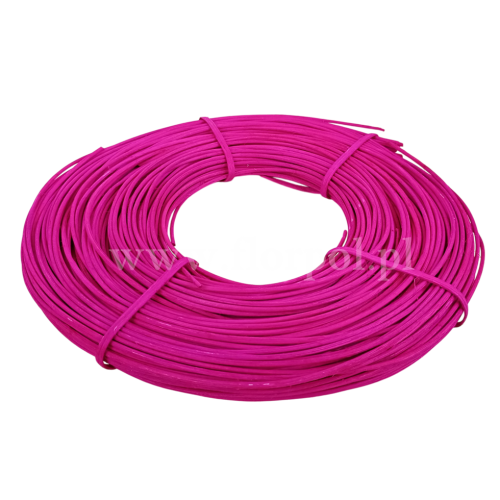 rattan krążek 1szt ciemny róż