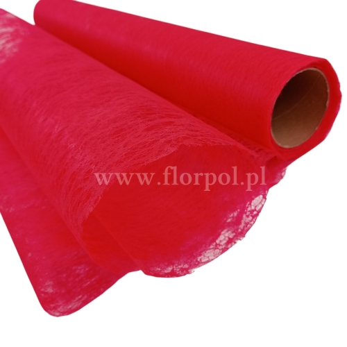 flizelina gładka 50/10 czerwony