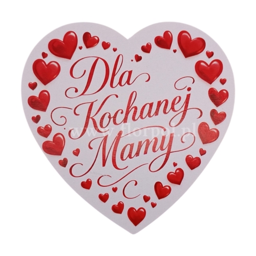Pik okolicznościowy - Dzień Matki serce/serca   5szt mix
