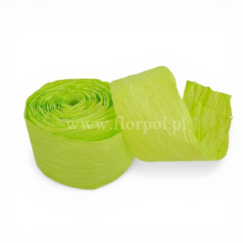 wstążka papierowa 1szt  jasna zieleń 