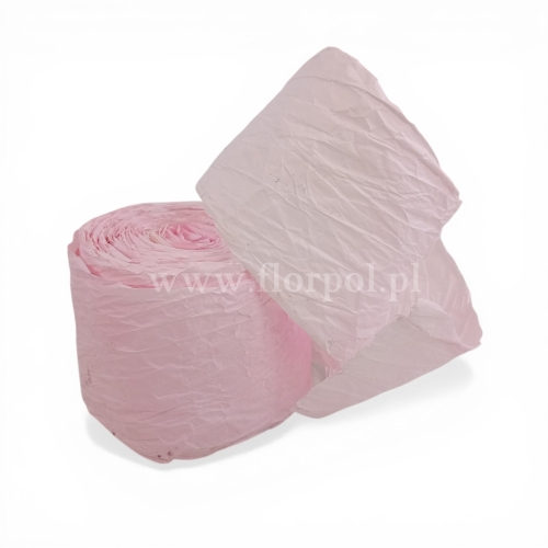 wstążka papierowa 1szt  cieniowany,  pud.róż 