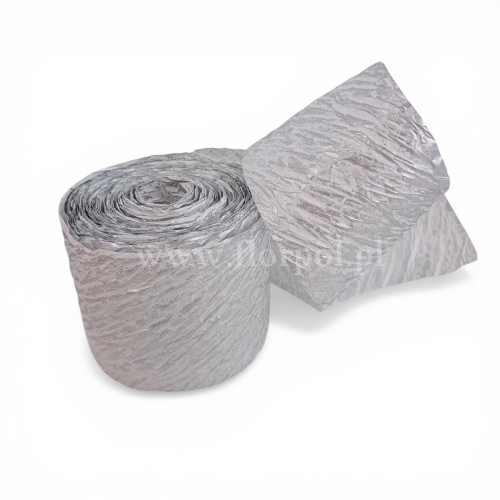 wstążka papierowa 1szt  srebrna 