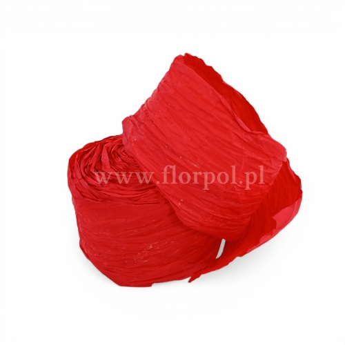 wstążka papierowa 1szt czerwony 