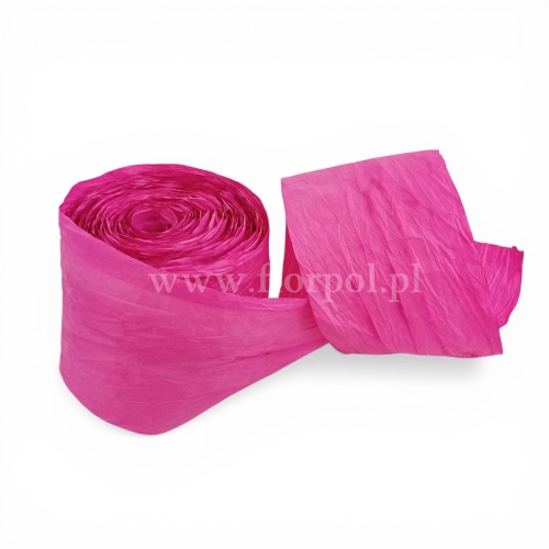 wstążka papierowa 1szt intensywny róż 