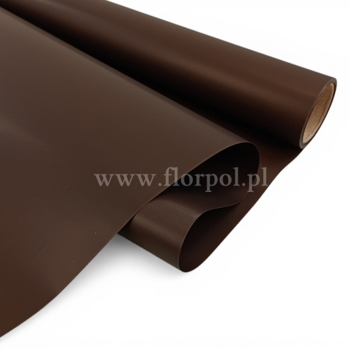 Folia do kwiatów kolor - gładka 1szt #85AP ciemny brązowy