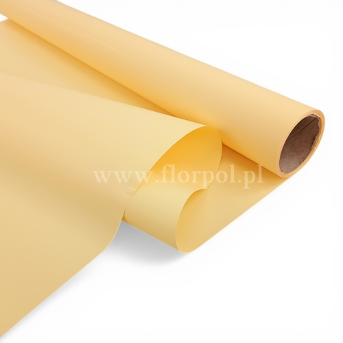 Folia do kwiatów kolor - gładka 1szt #54 jasny żółty