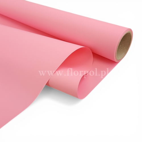Folia do kwiatów kolor - gładka 1szt #34AP jasny róż