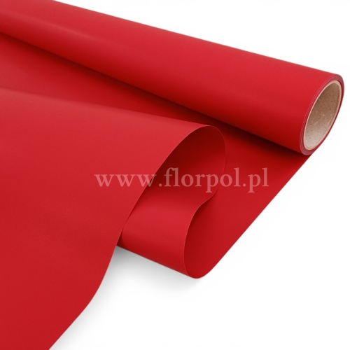 Folia do kwiatów kolor - gładka 1szt #10Cap czerwony