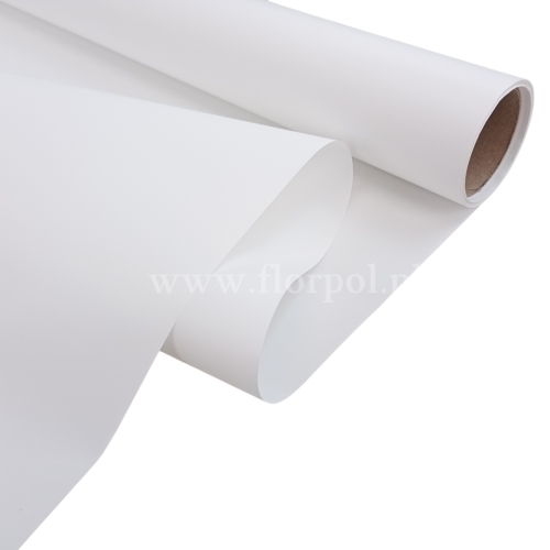Folia do kwiatów kolor - gładka 1szt #1 biały