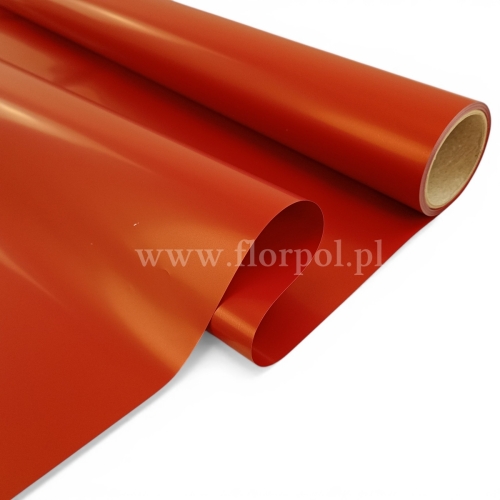 Folia do kwiatów kolor - gładka 1szt #66AP c.czerwony