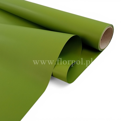 Folia do kwiatów kolor - gładka 1szt #24AP zielony