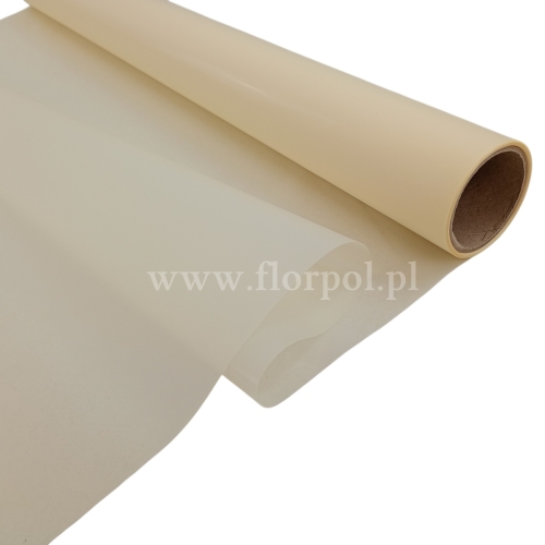 Folia do kwiatów kolor - MRÓZ 1szt #MRO21 jasny krem