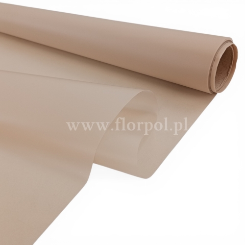 Folia do kwiatów kolor - MRÓZ 1szt #MRO04 jasny beż