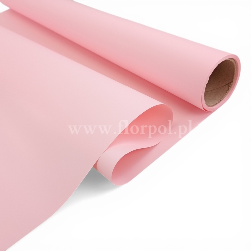 Folia do kwiatów kolor - MAT 1szt #MAT47 pudrowy róż