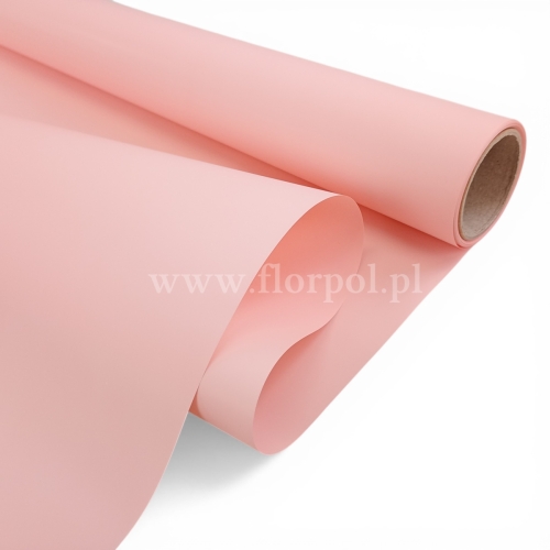Folia do kwiatów kolor - MAT 1szt #MAT02 jasny róż