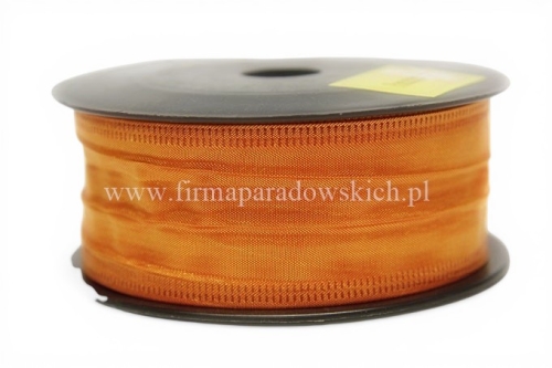 Wstążka gnieciona 4/10 1szt pomarańcz 