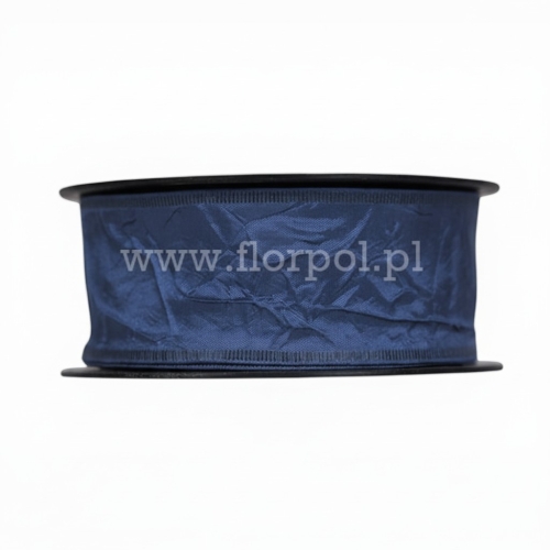 Wstążka gnieciona 4/10 1szt indygo
