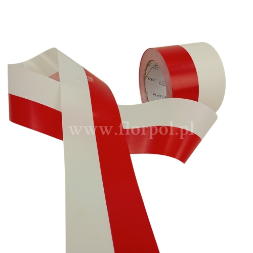 Polska Flaga - wstążka drukowana 5/50 biało-czerwona (111900/ 01-18-00)