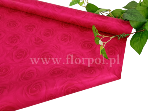 folia do kwiatów 1szt #37 malina  (RÓŻE MAT)