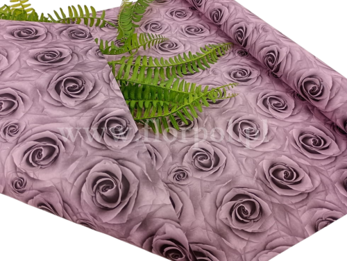 folia do kwiatów 1szt #38 popielaty (RÓŻE MAT)