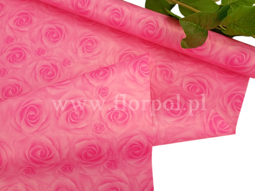 folia do kwiatów 1szt #31 jasny róż  (RÓŻE MAT)