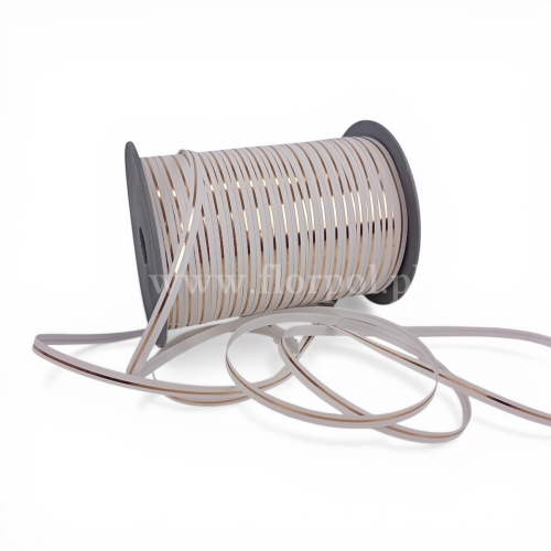 Tasiemka kolor/złoty pasek na szpuli 0,5/250 1szt biały (112060_01-00-00)