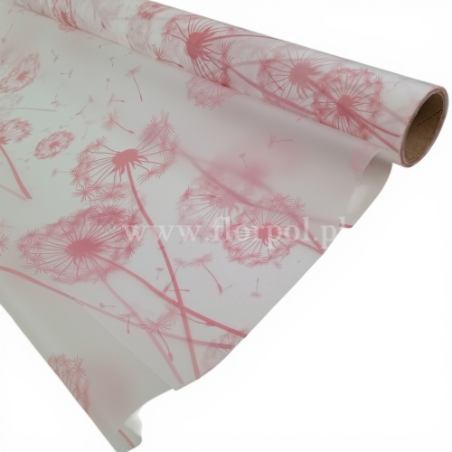 Folia do kwiatów DMUCHAWCE 1szt #05 b.róż