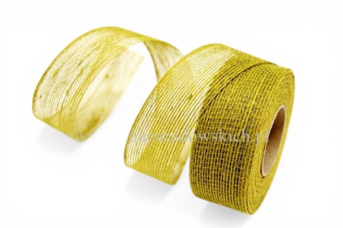 wstążka jutowa barwiona 3cm/8m 1szt zgniła zieleń (02100610)