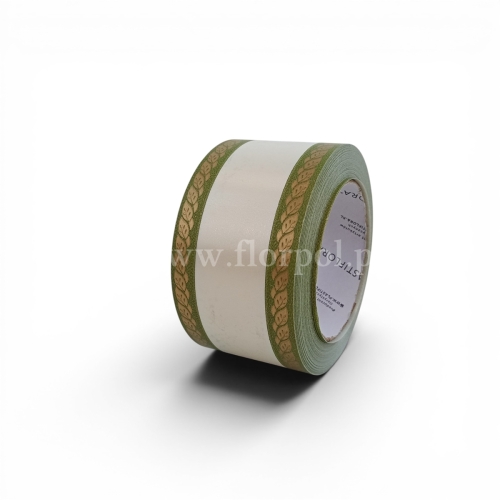 Szarfa pogrzebowa czysta drukowana 6/50 1szt krem/oliwka (113352_04-36-42)