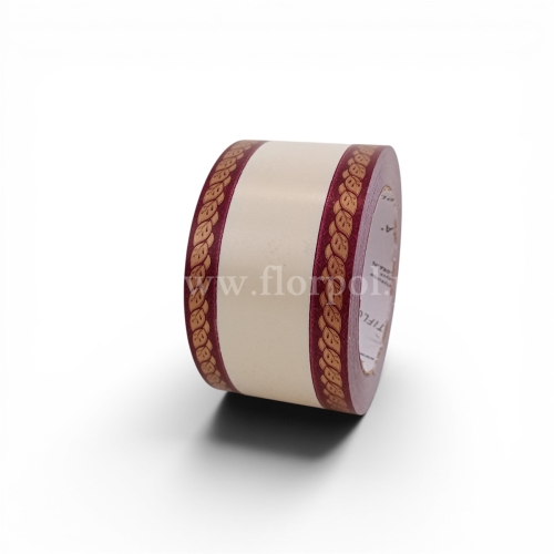 Szarfa pogrzebowa czysta drukowana 6/50 1szt krem/bordo (113352_04-21-42)