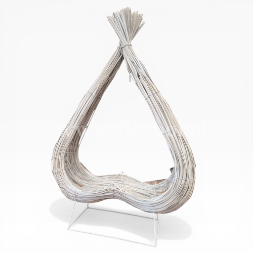 Płomień - baza kompozycyjna 1szt biały (OR-K-401260-WHITE)