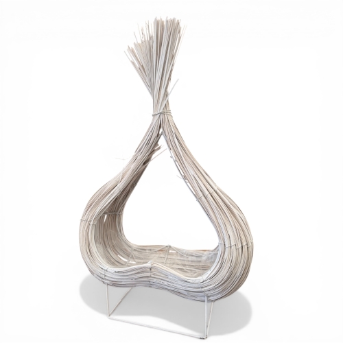 Płomień - baza kompozycyjna 1szt biały (OR-K-8288-WHITE)