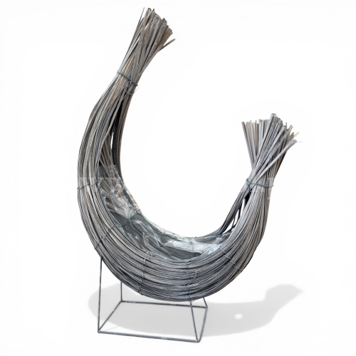 Baza księżyc - wiklina z folią (OR-K-828-GREY) 