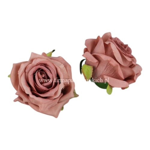 róża otwarty pączek 12szt #28L brudny różowy (LY003)