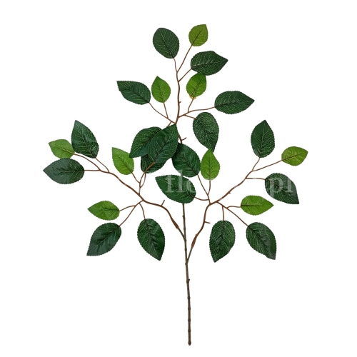 Gałązka - liście róży 12szt green (BRA21)