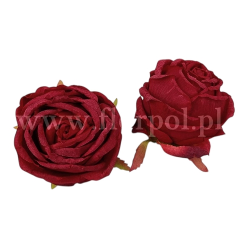 Róża wyrobowa kulka 12szt #15 ciemny czerwony (ROB)