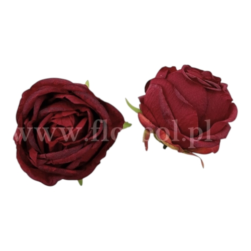 Róża wyrobowa kulka 12szt #16 bordo (ROB)