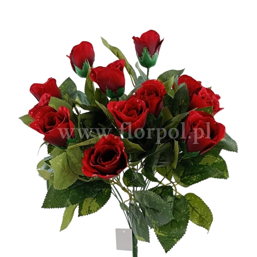 Róża z rosą - bukiet 1szt red (T151-25-3016)