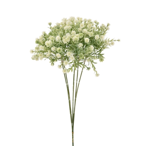 Plastikowa gipsówka z listkami - dodatek karton 6szt white (BUK1012) 