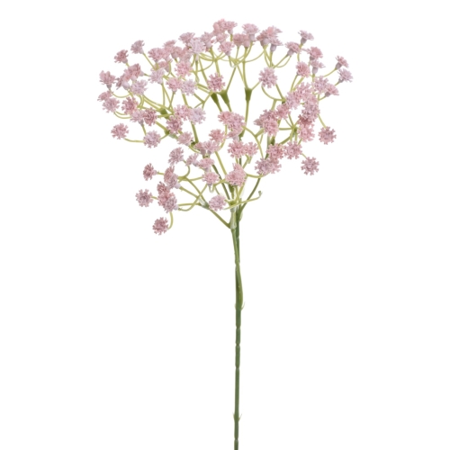 plastikowe kwiatki gipsówki 6szt pudrowy róż  (SUN455)