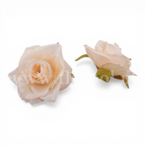 różyczka wyrobowa otwarta – mini 24szt krem