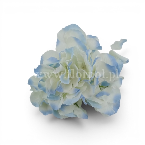 Hortensja wyrobowa z kretonu 1szt #lt.sky (3CLE18)